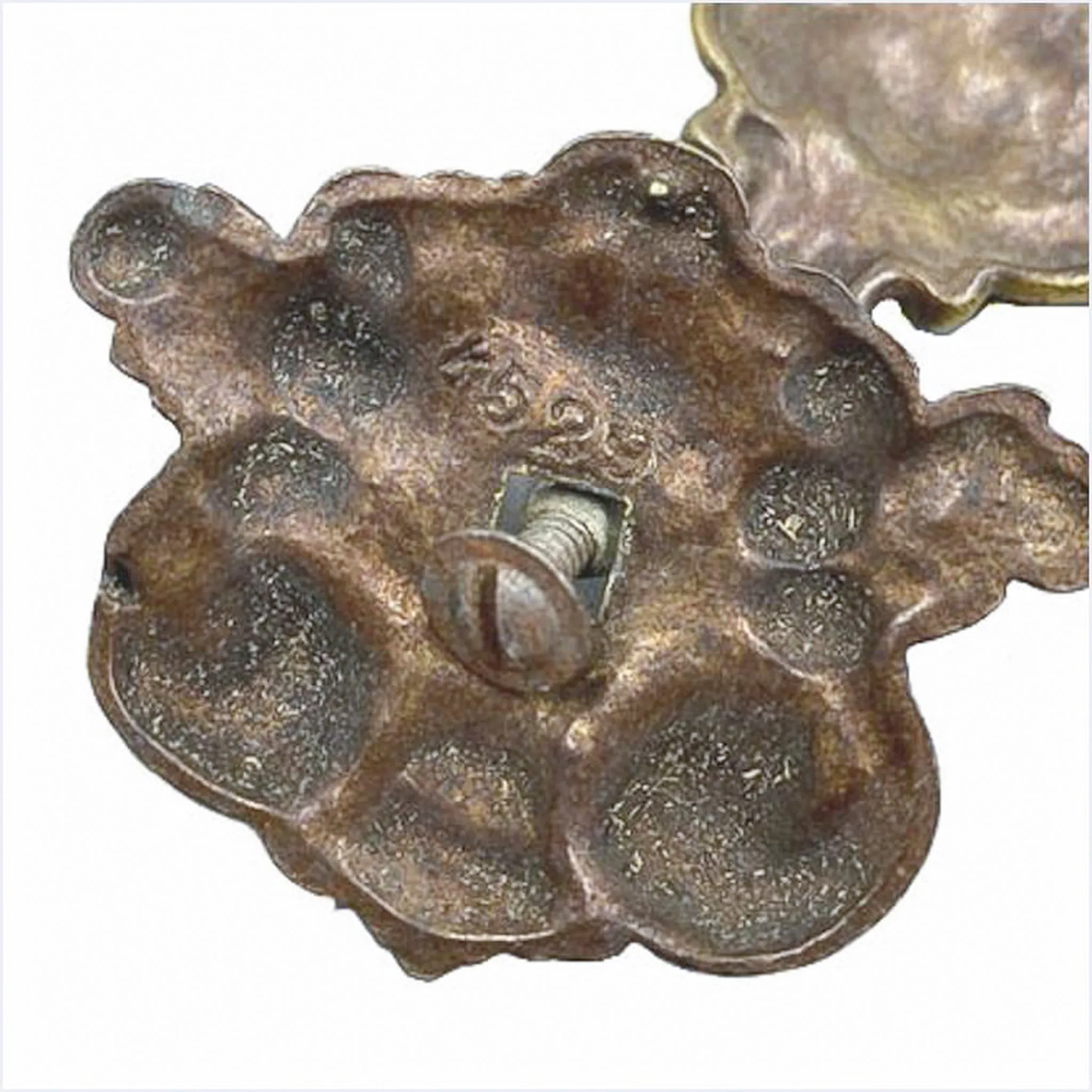 Ornate Filigree Brass Drop Pulls