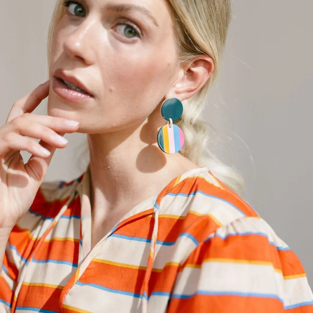 Pacific Stripe Double Dangles