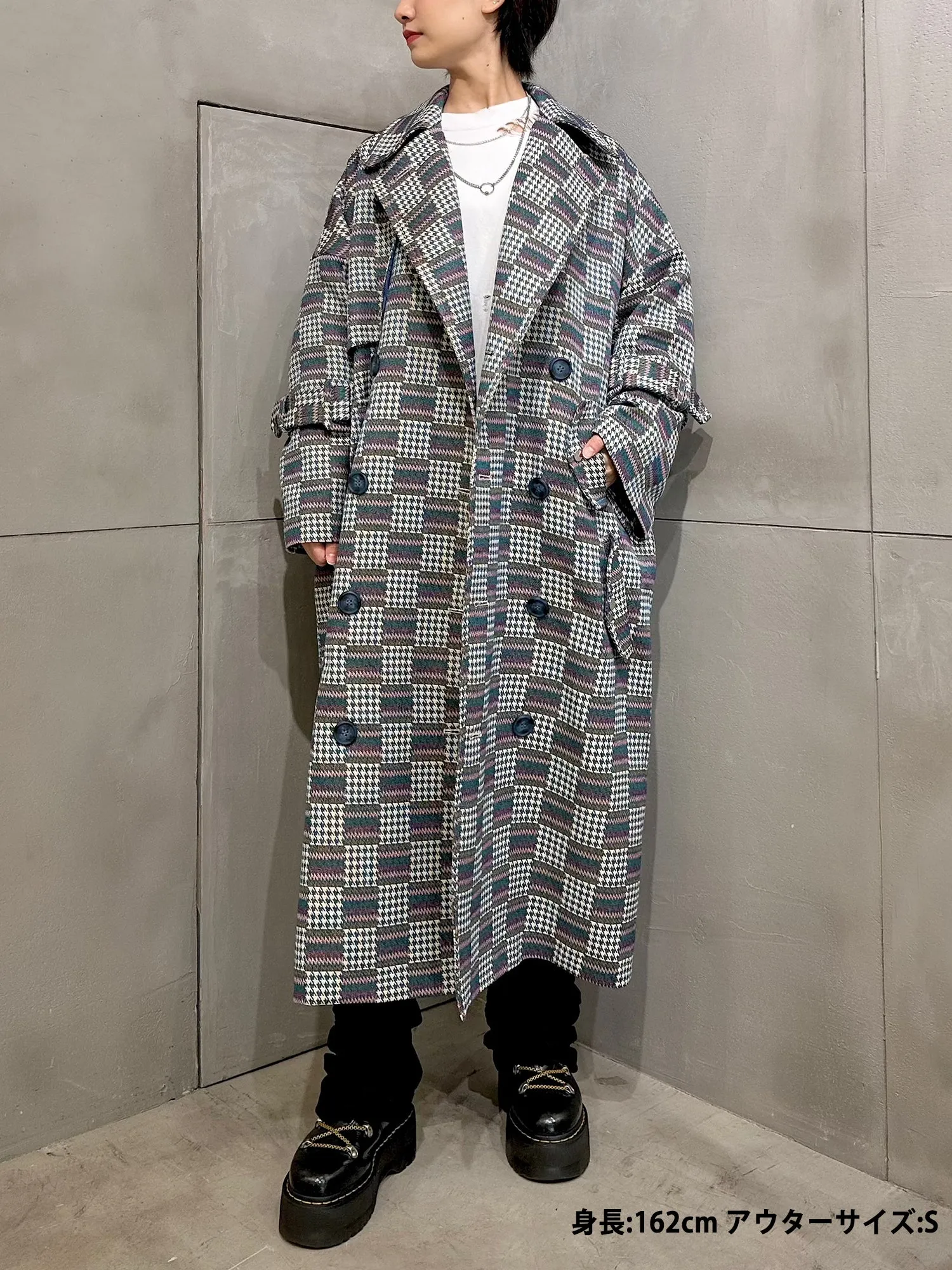 Patchwork Jacquard Coat