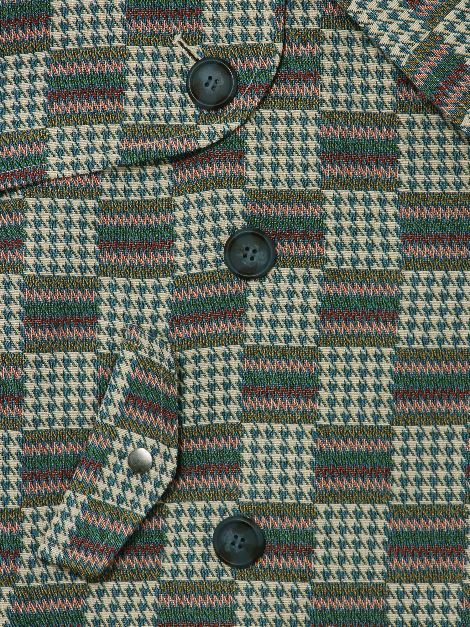 Patchwork Jacquard Coat