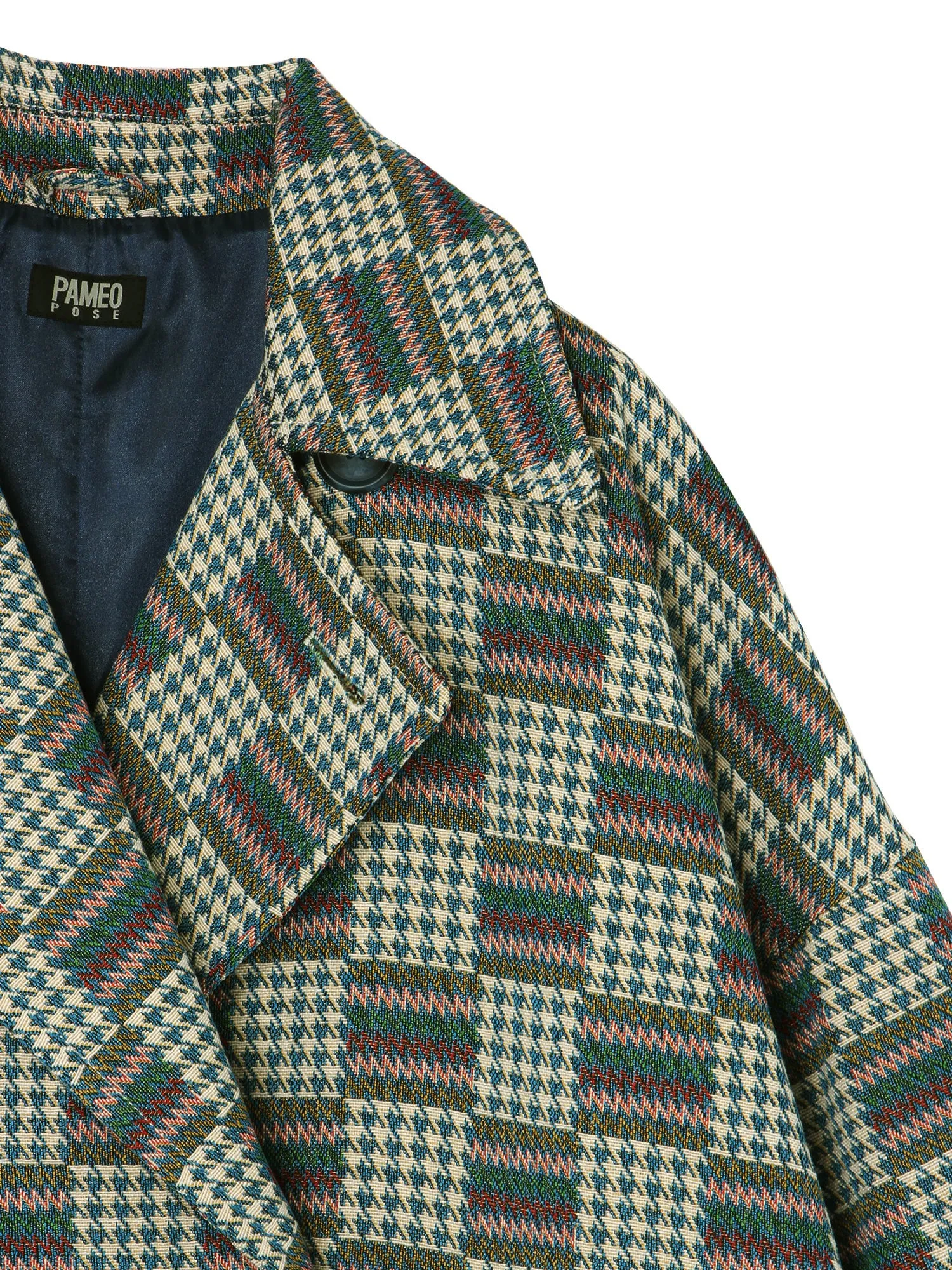 Patchwork Jacquard Coat