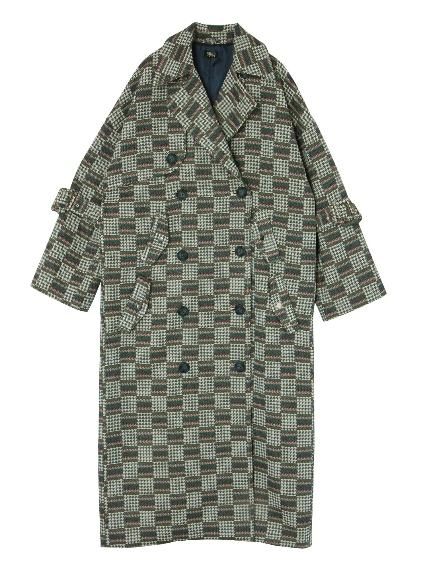 Patchwork Jacquard Coat
