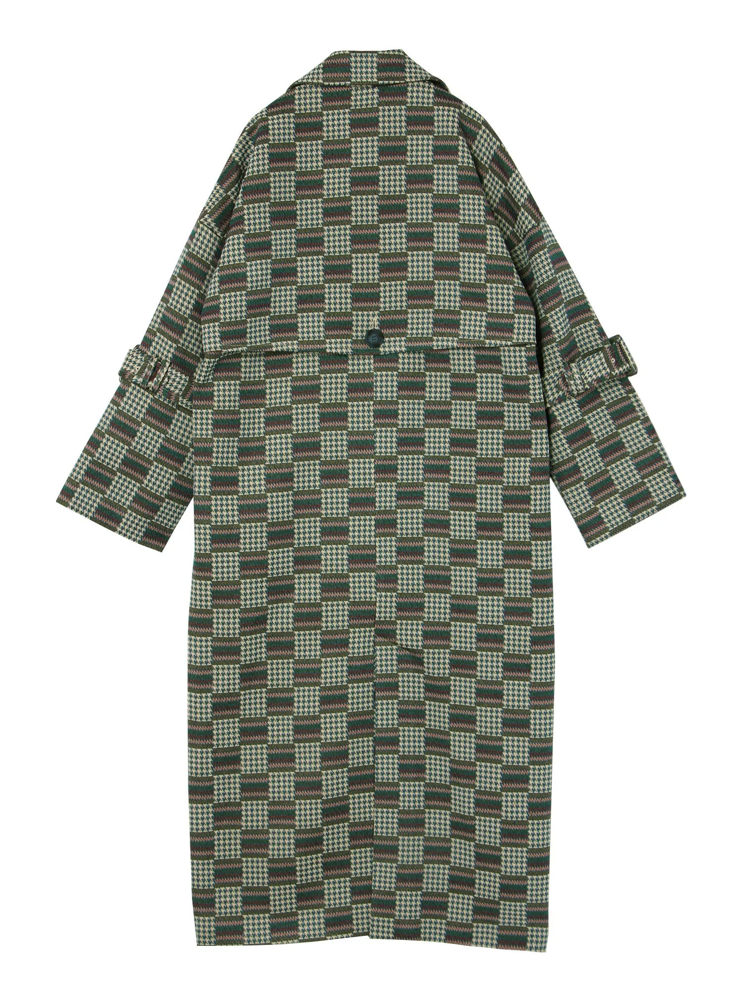 Patchwork Jacquard Coat