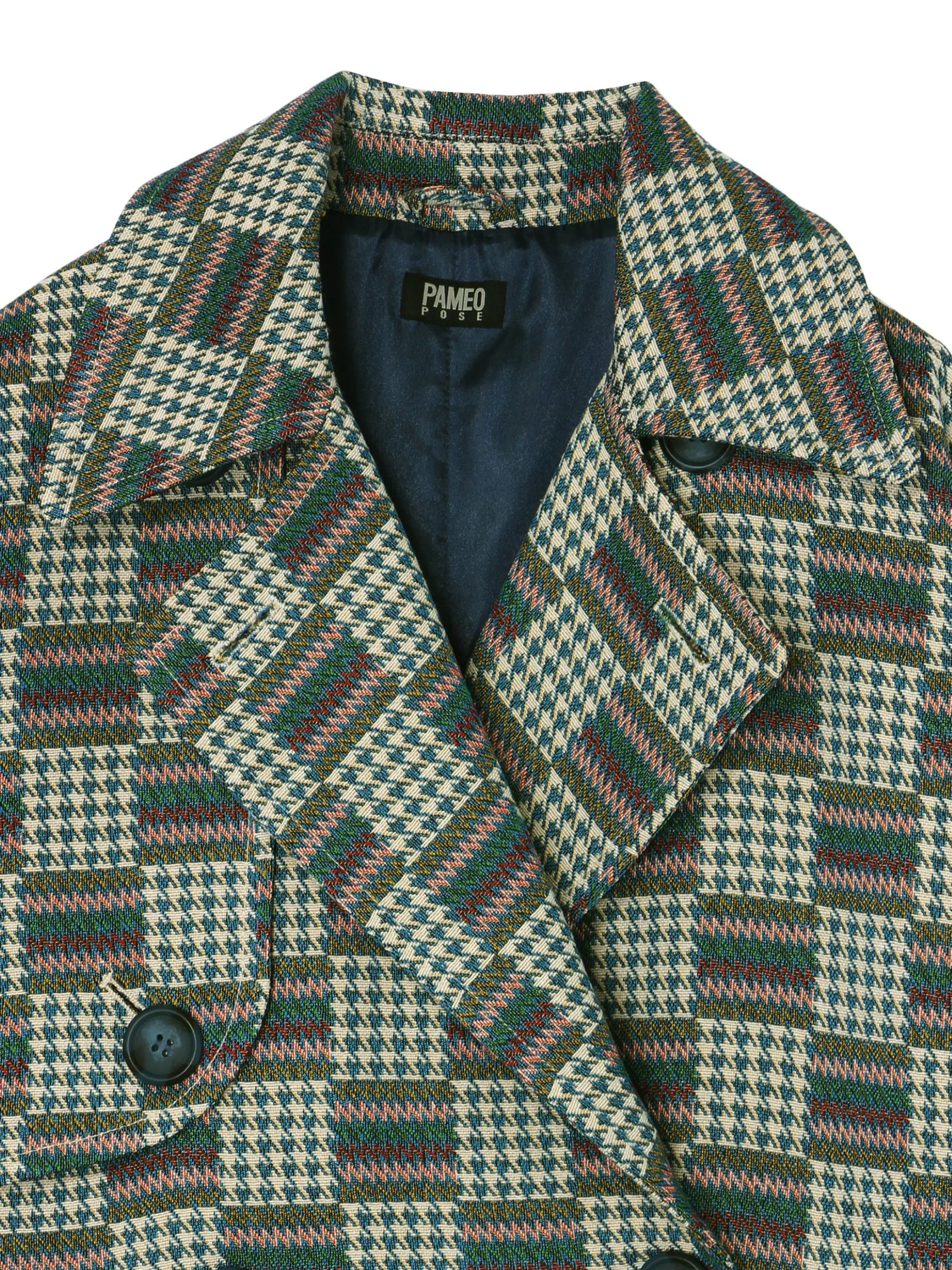 Patchwork Jacquard Coat