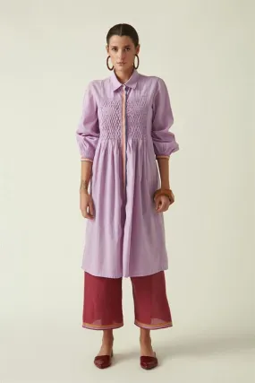 Payal Pratap   I   Bedford Park Jason Tunic Dress
 Cotton Handloom  Mauve Transition Edit 4T-10