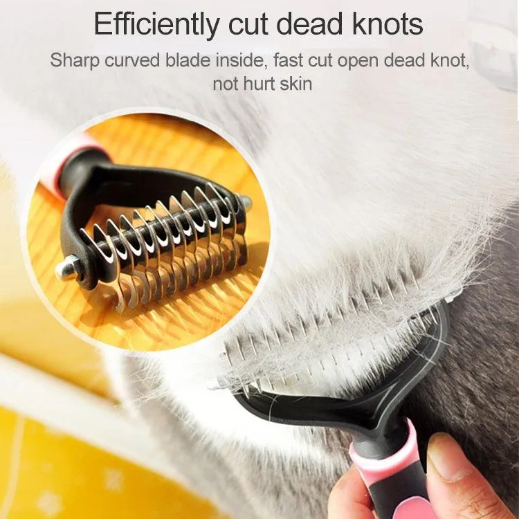 Pet Shedding Control Brush - Essential Grooming Tool for Dogs and Cats