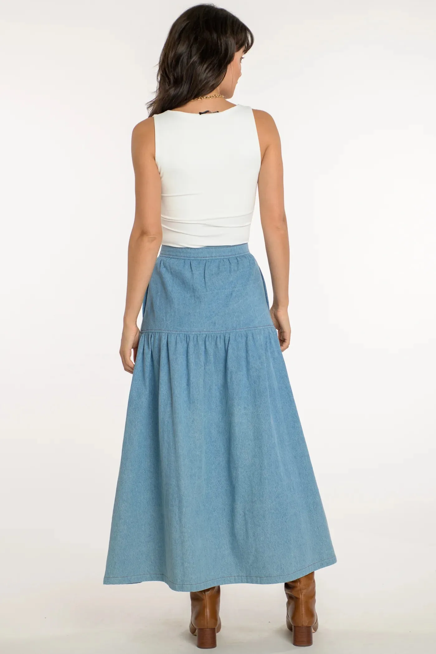 Phoebe Skirt | Denim