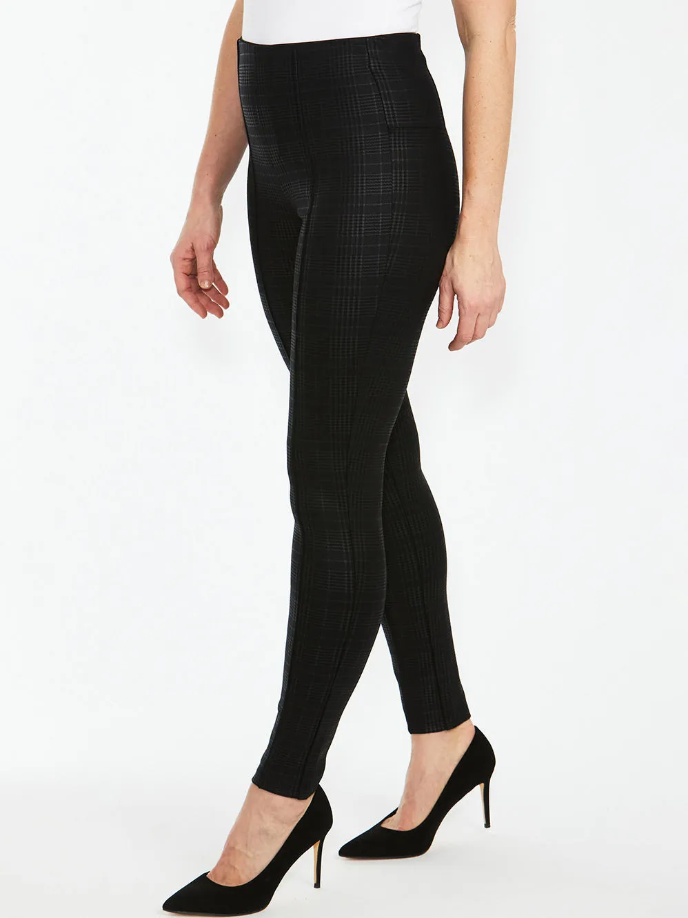 PINGPONG CHECK PRINT PONTE PANT