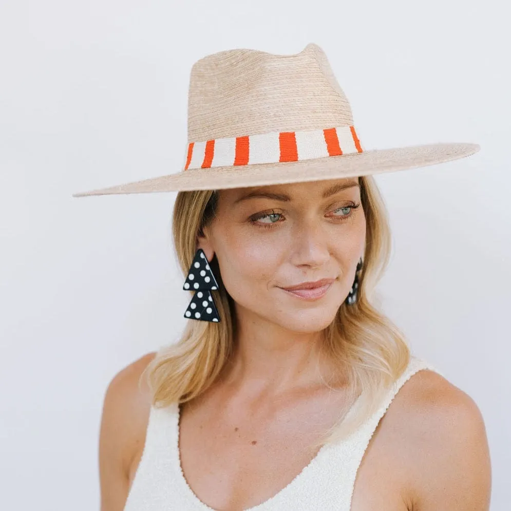 Polka Triangle Earrings