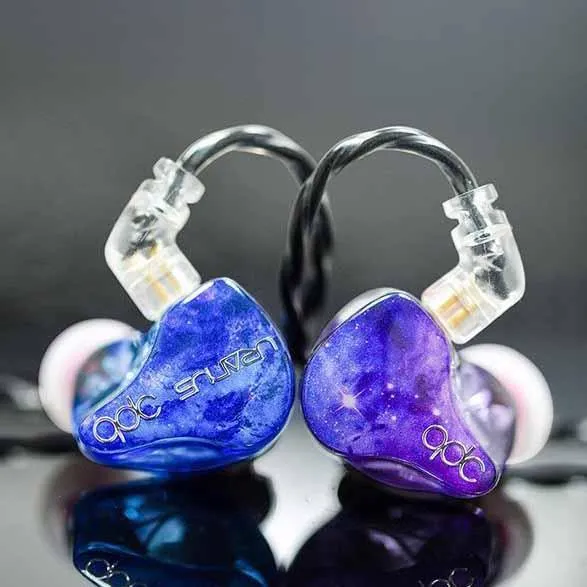 QDC Uranus Hybrid 1DD 1BA IEM In- ear Monitors Earphones