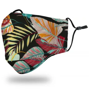 "Big Leaf" Black Face Mask