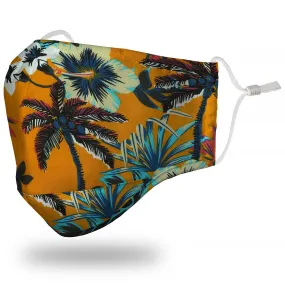 "Coconut Palm" Yellow Face Mask