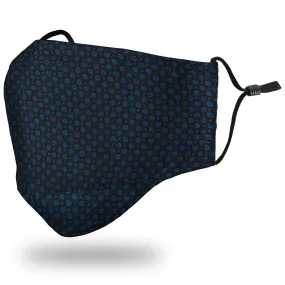 "Lattice" Blue Face Mask