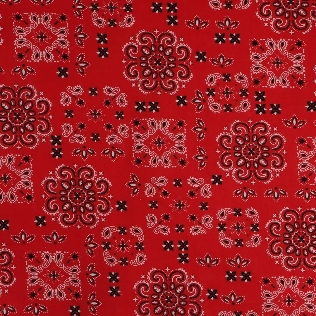 "Medallion" Red Face Mask