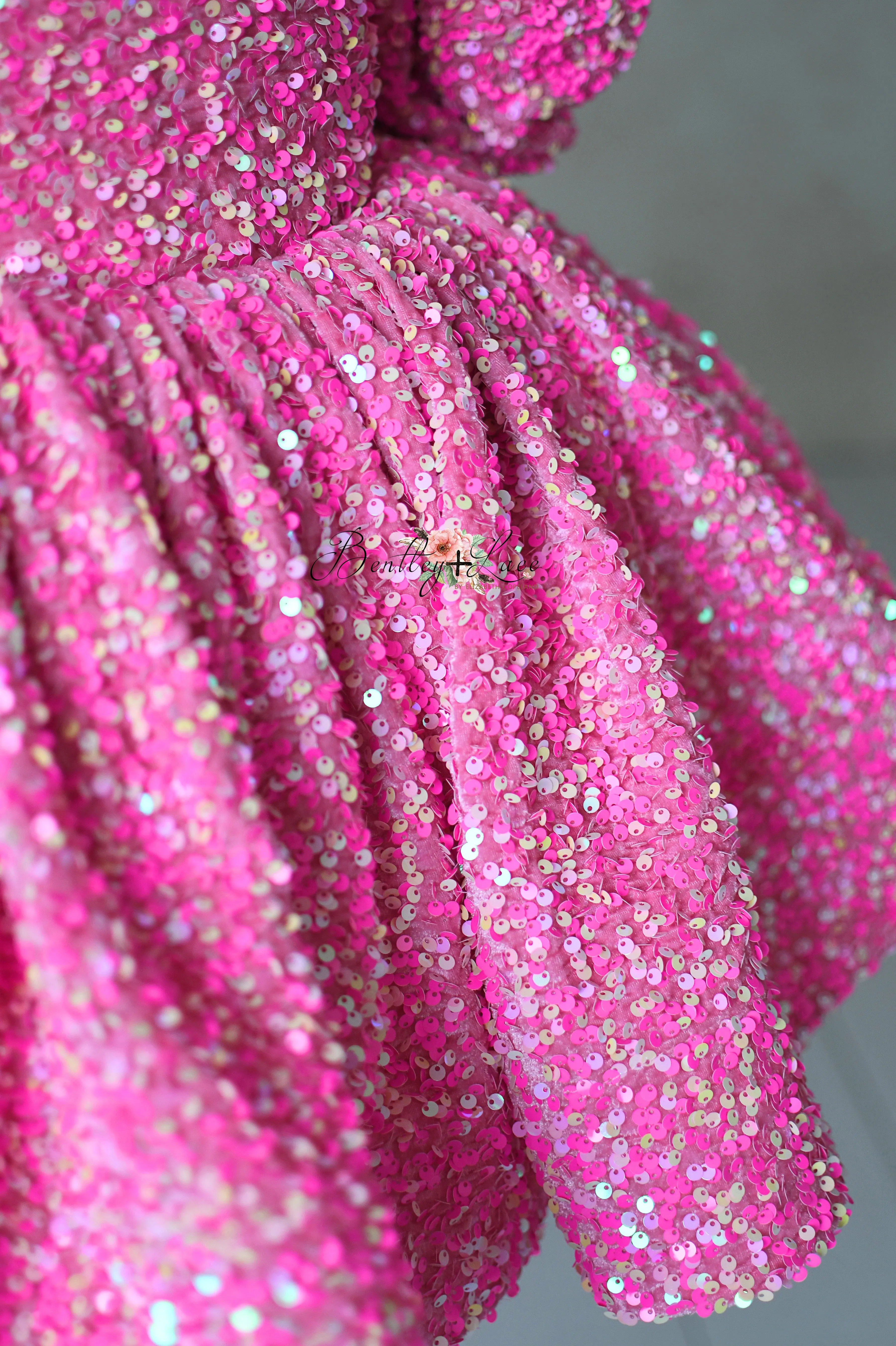 "Retro" Pink Candy Petal  Length Dress (6 year- 7 year)