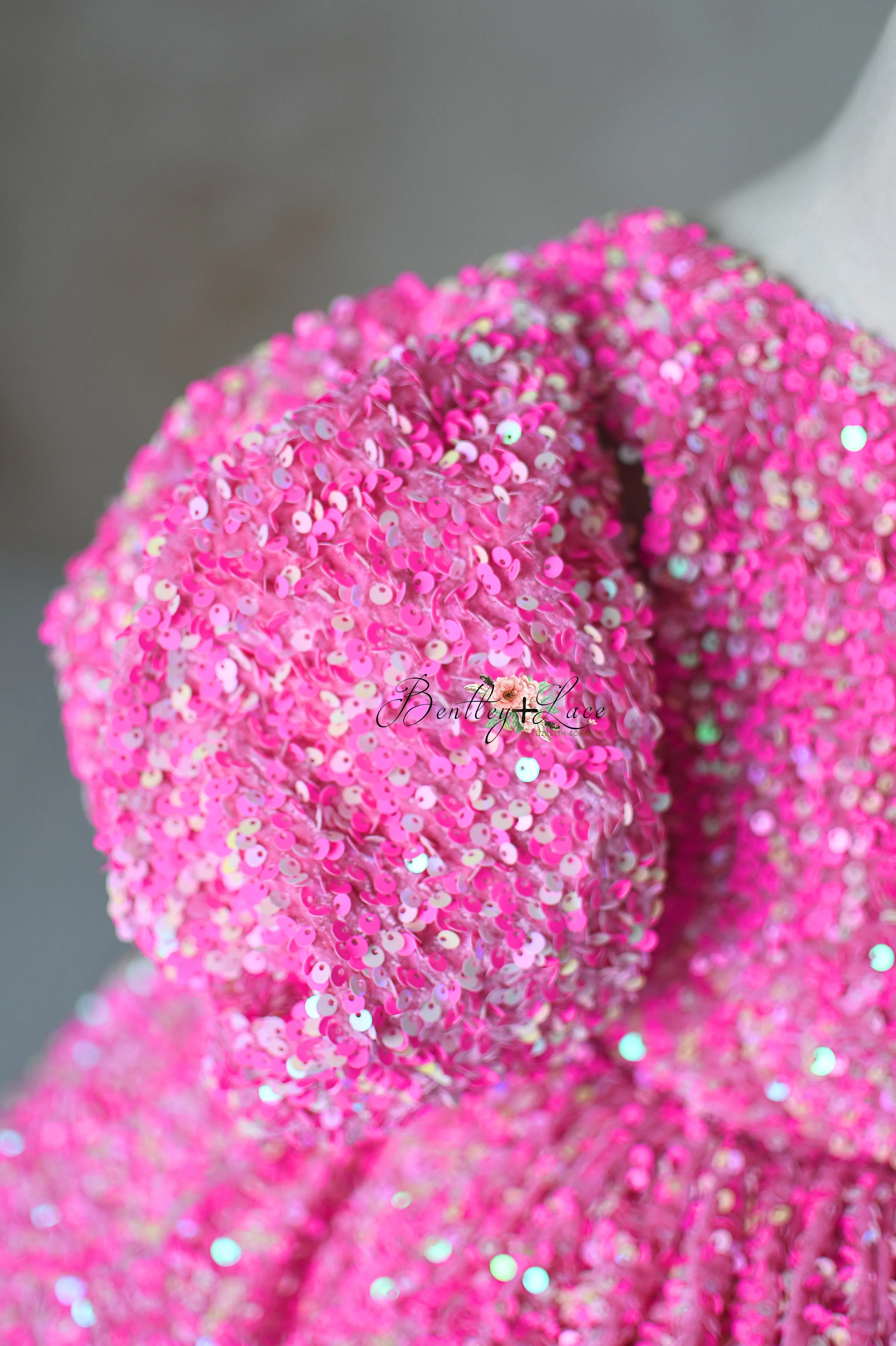 "Retro" Pink Candy Petal  Length Dress (6 year- 7 year)