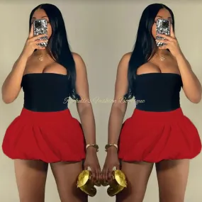Red Bubble Skirt