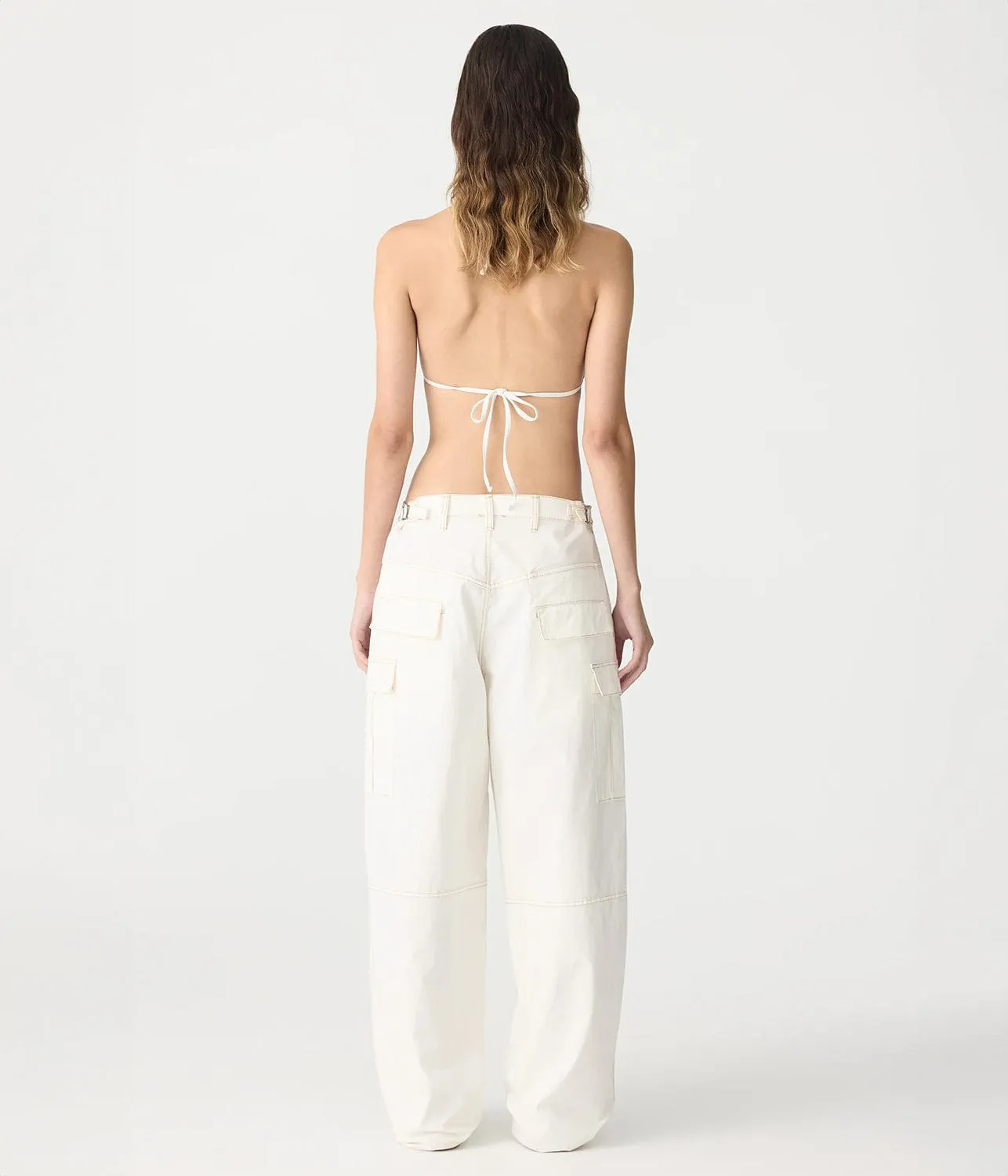 RIPSTOP CARGO PANT- WHITE