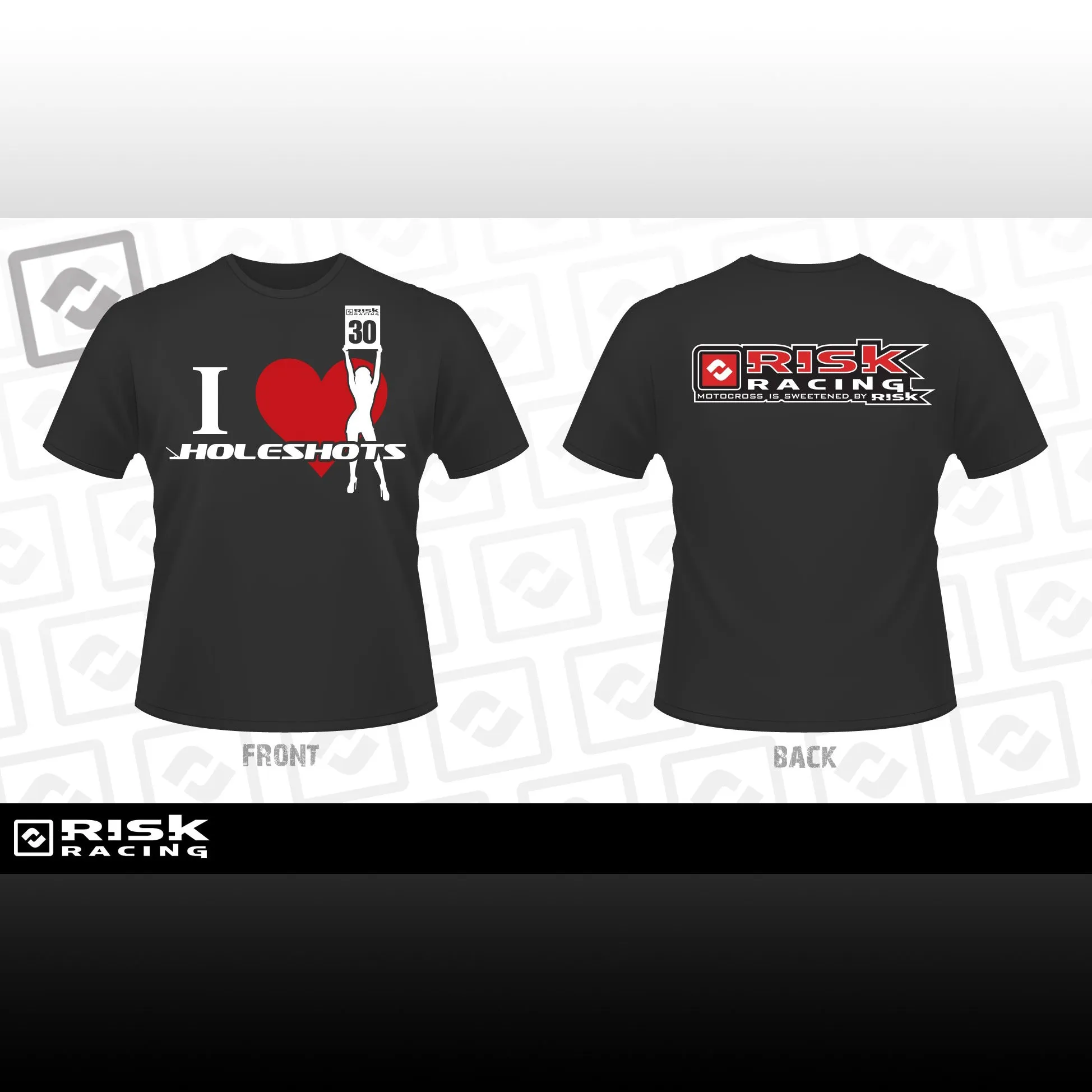 Risk Racing I Heart Holeshots Motocross T-Shirt
