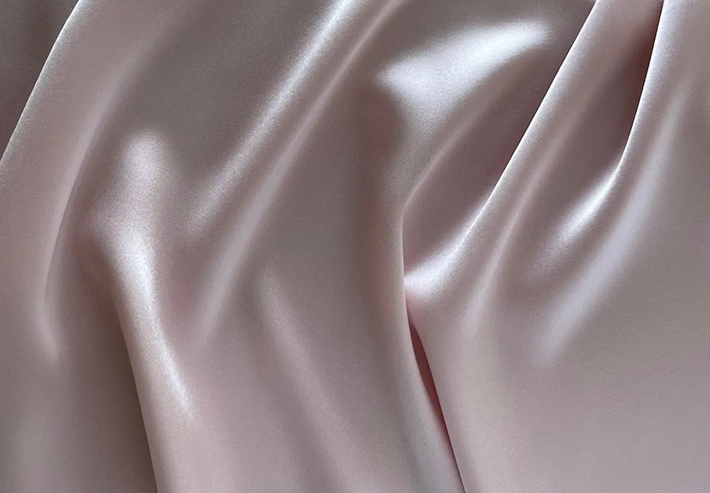 Romantic Ballet Pink Triacetate Blend Crepe Back Satin (Made in Japan)