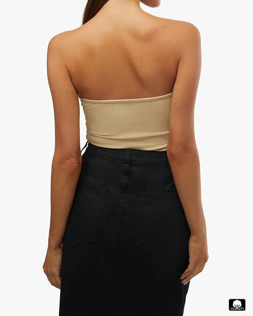 Ruched Strapless Bodysuit