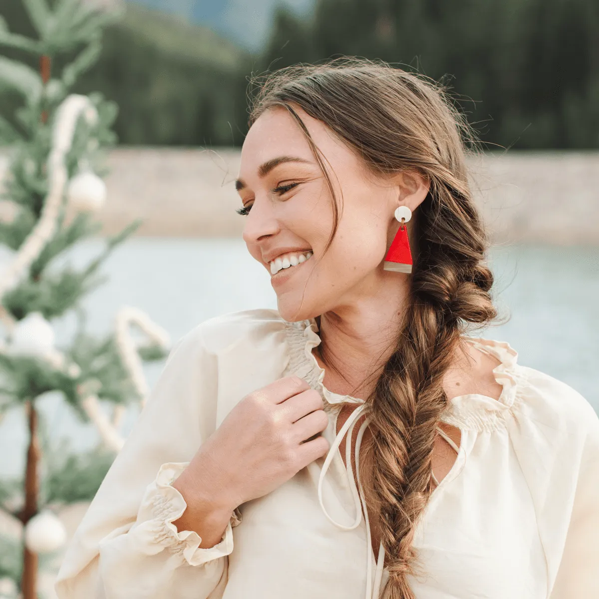 Santa Dangle Earrings