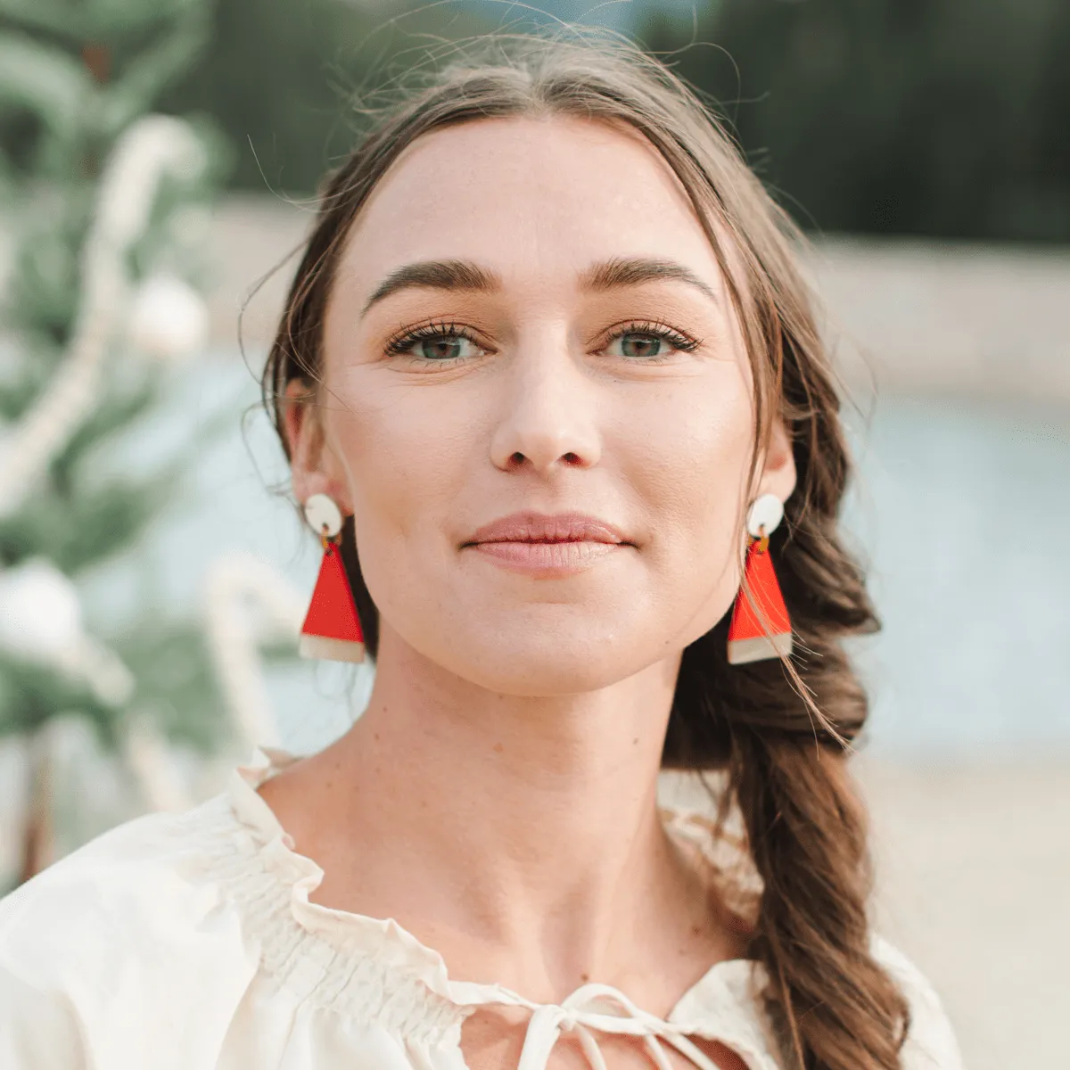 Santa Dangle Earrings