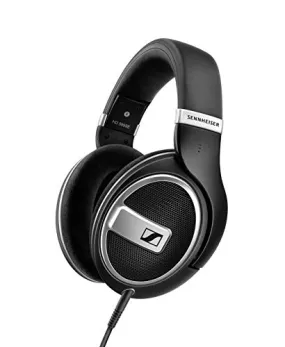 Sennheiser HD 599 Special Edition Wired, Over The Ear Audiophile Headphones with E.A.R. Technology for Wide Sound Field, Open-Back Earcups, Detachable Cable (Black) Without Mic. 2-Year Warranty.