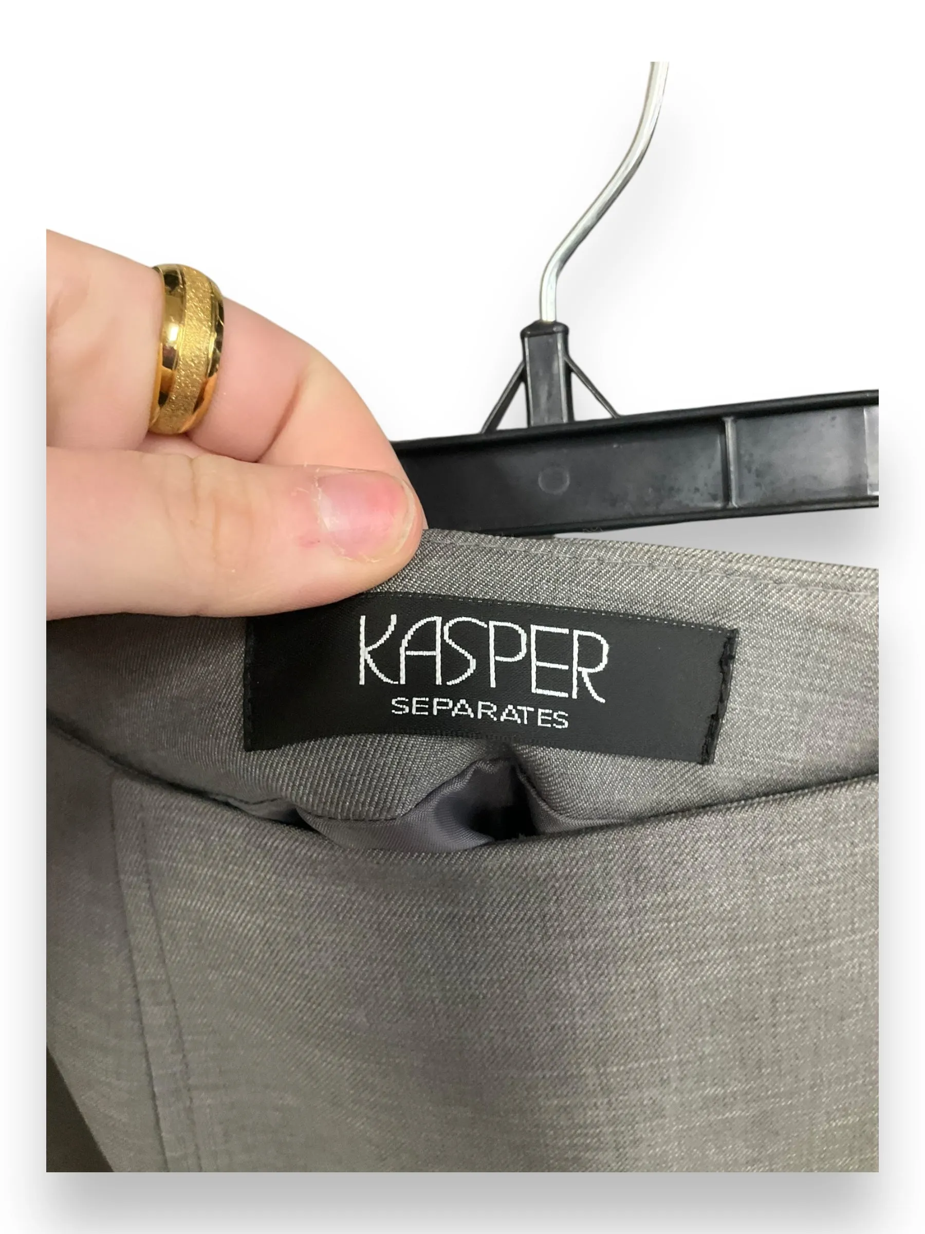 Skirt Midi By Kasper In Grey, Size: 2