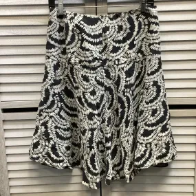 Skirt Midi By Limited In Black & White, Size: L