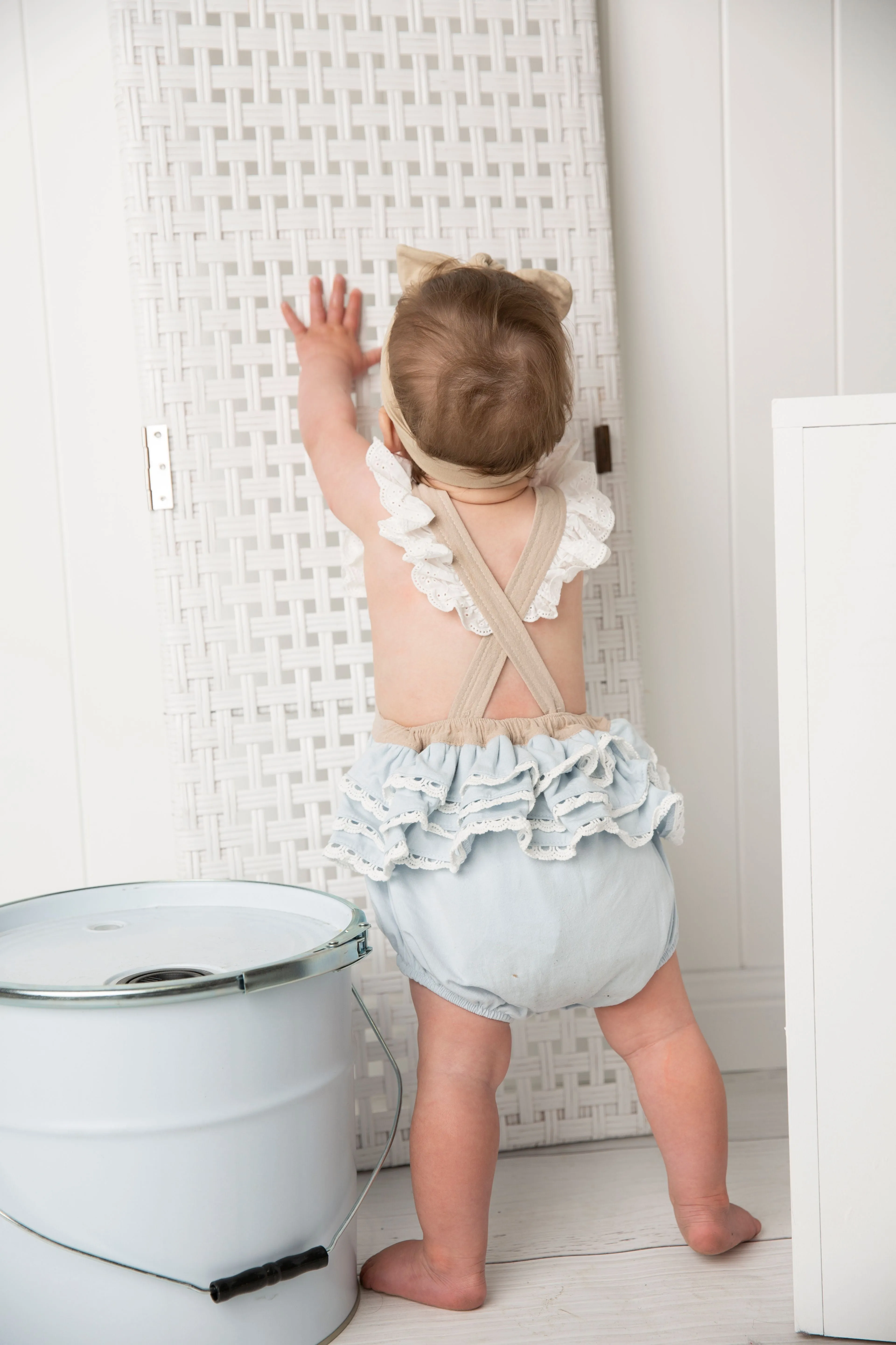 Sky Frill Overall - Blue
