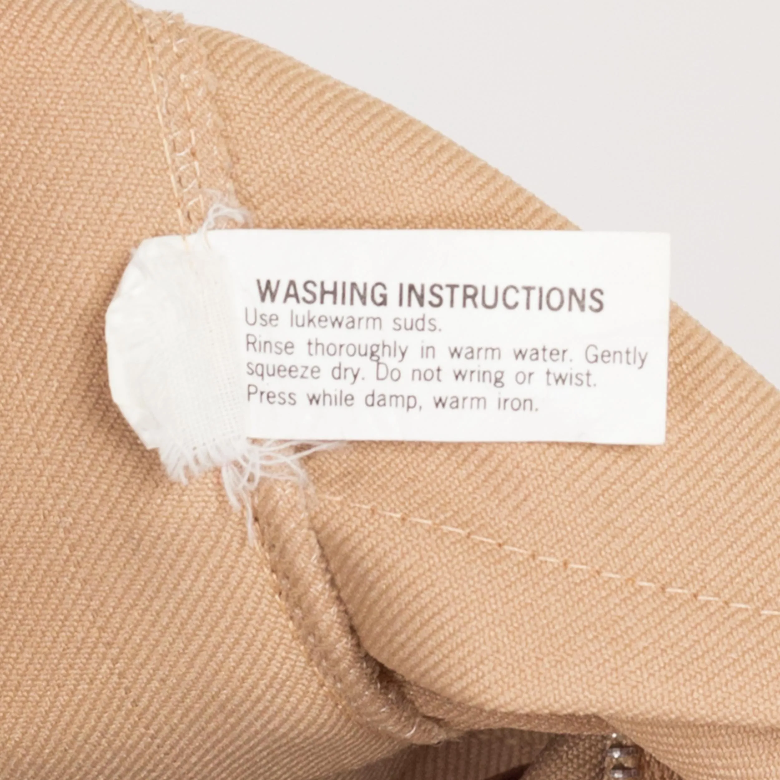 Small 70s Tan A Line Midi Skirt 25.5"