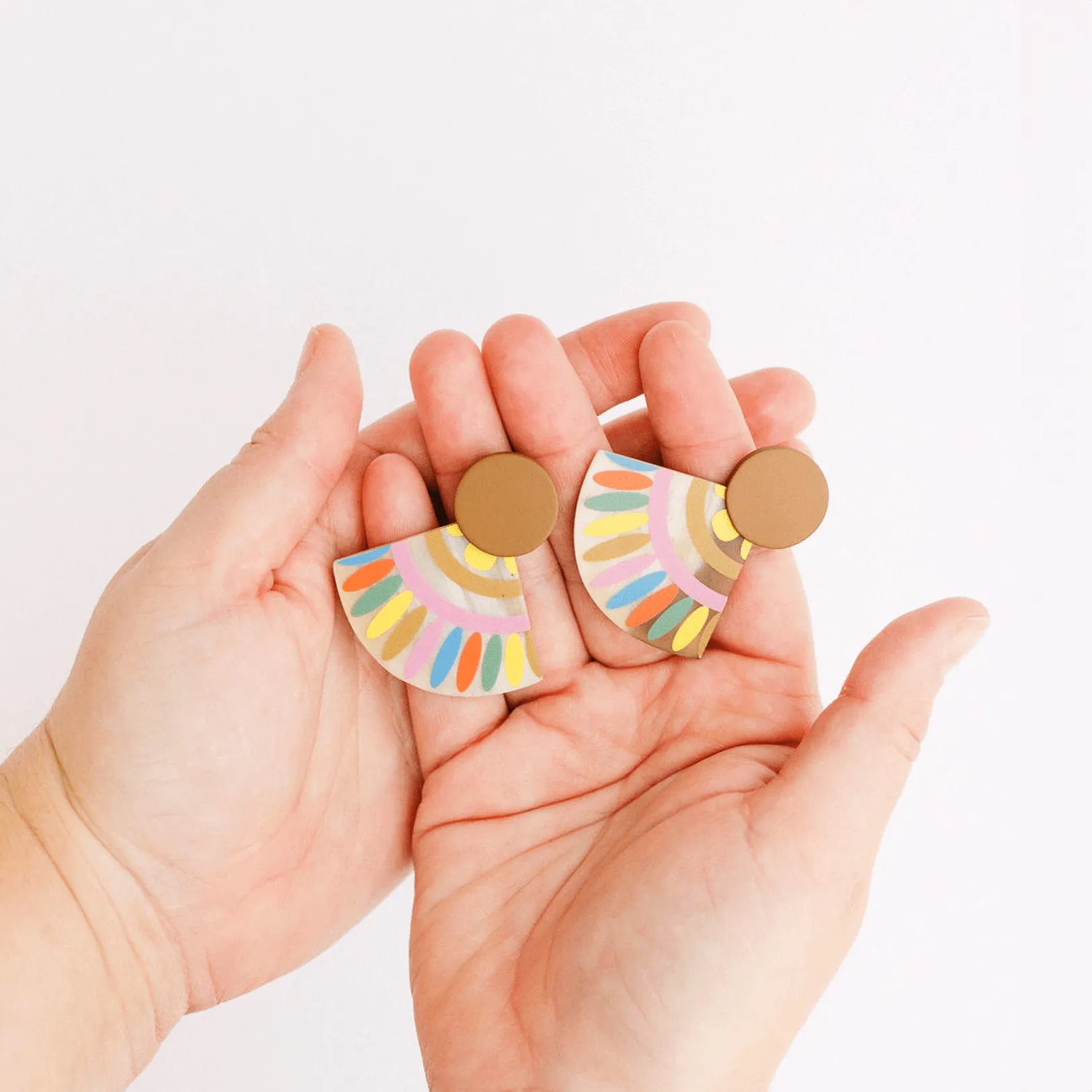 Spanish Sunset Tile Earrings