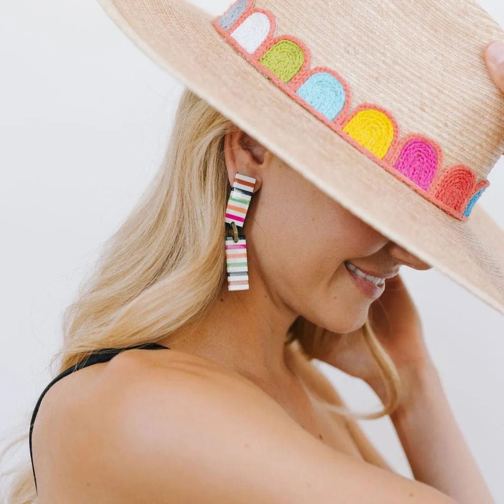 Striped Colorful Isabella Earrings