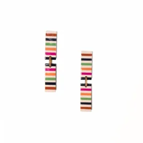 Striped Colorful Isabella Earrings