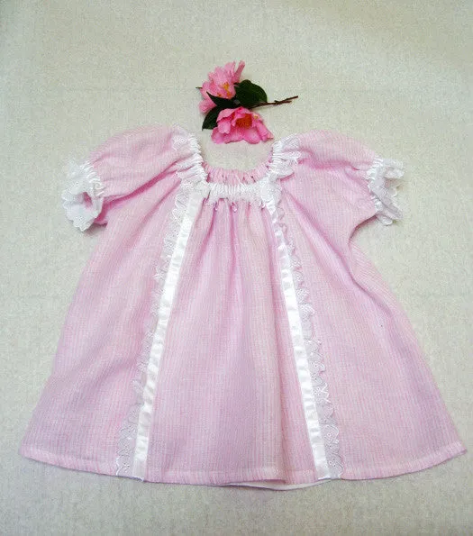 SWEET PEA DRESS girl and baby pdf dress pattern sizes 6 months -10 years. Baby pants included.