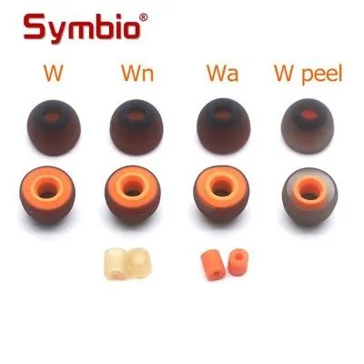 Symbio W / Wn / Wa / W Peel Memory Foam Silicone Eartips for 2.0-6.5mm nozzle