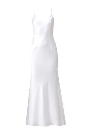Terrin Silk Wedding Dress With Open Back