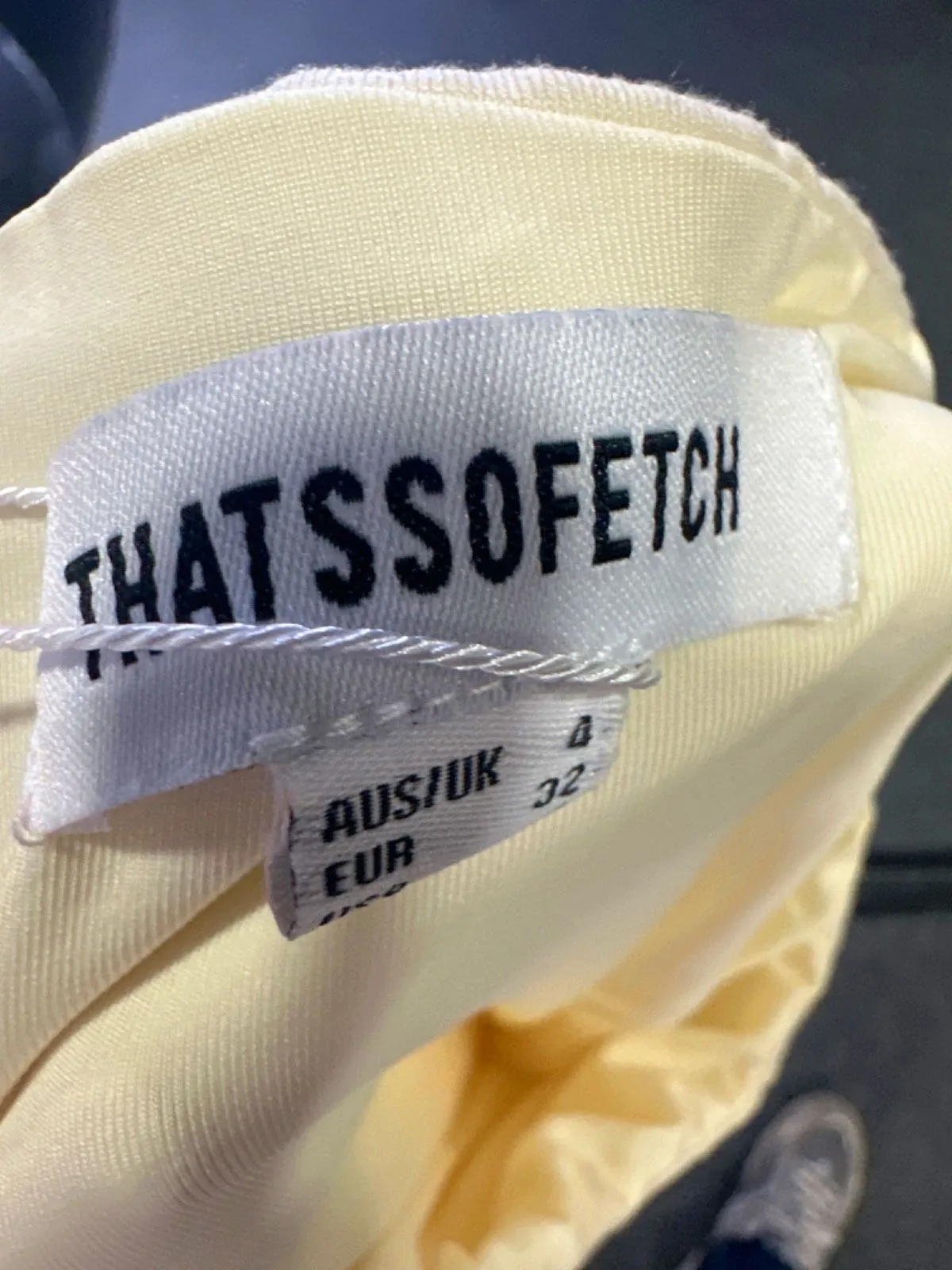That’s So Fetch Cream Midi Skirt UK 4
