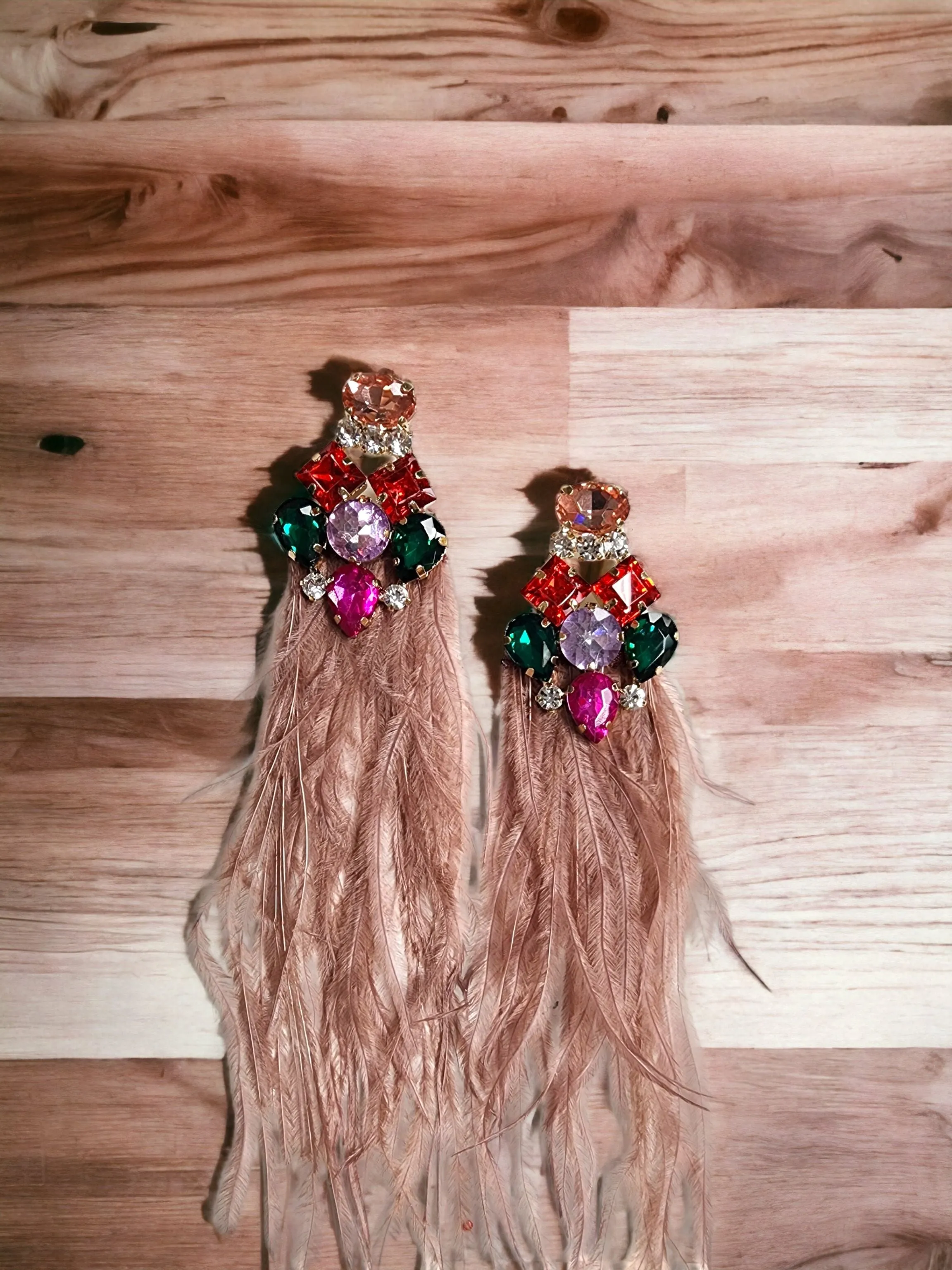 The Holiday Exclusive Feather Bling Earring Collection