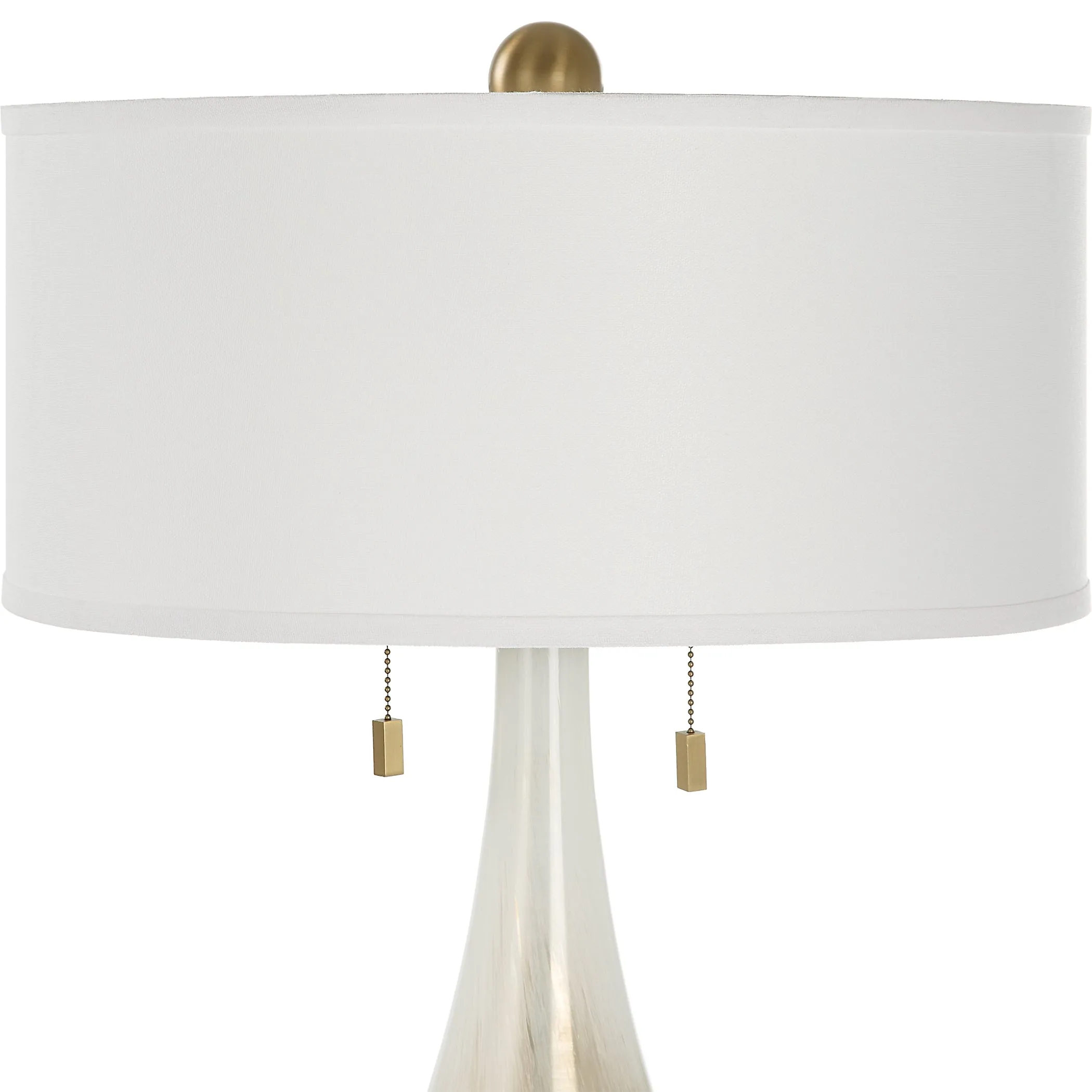 Uttermost Cardoni Bronze Glass Table Lamp