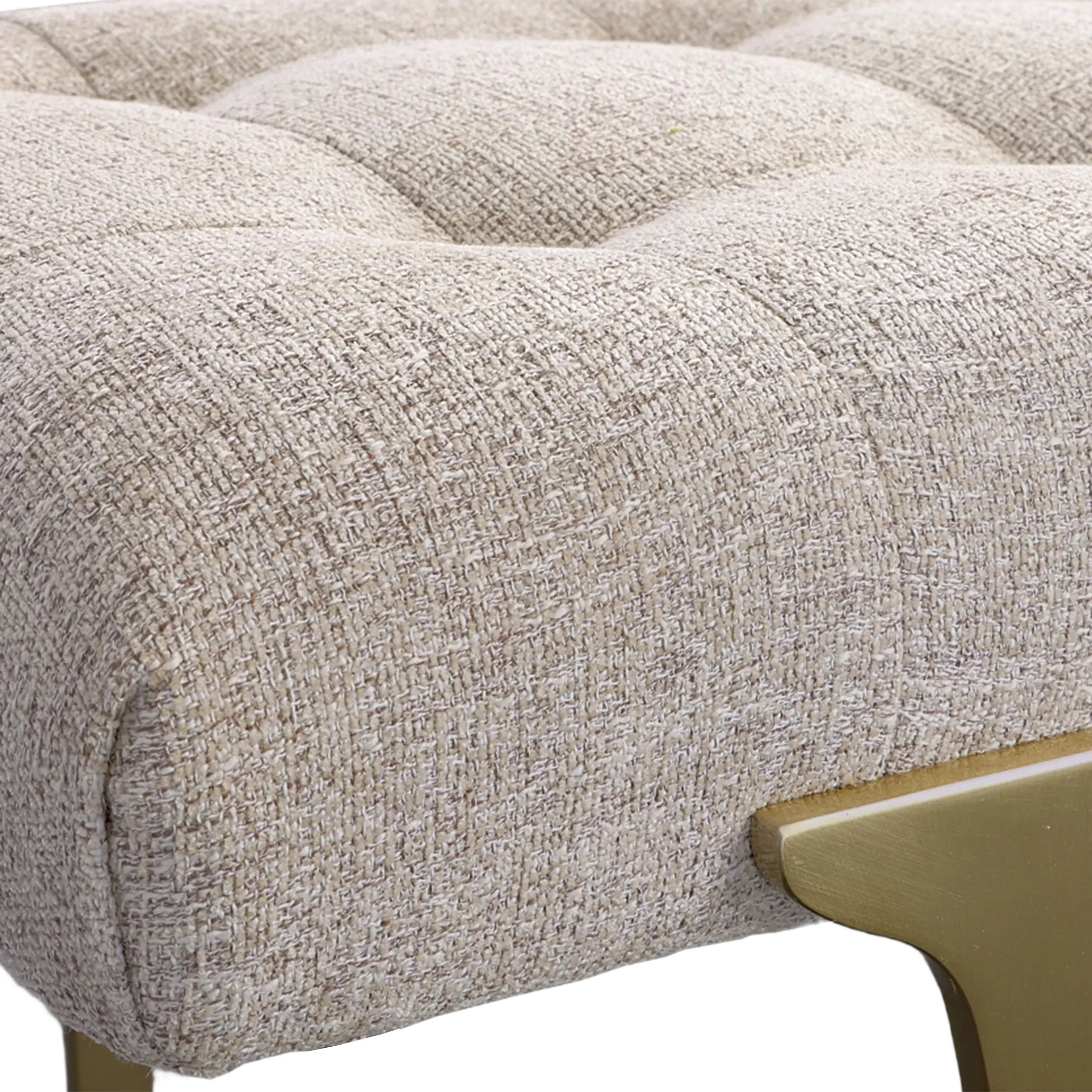 Uttermost Imperial Upholstered Gray Bench