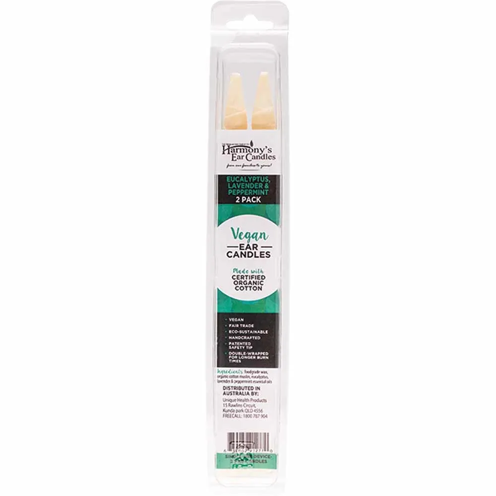 Vegan Ear Candles  - Eucalyptus Lavender & Peppermint