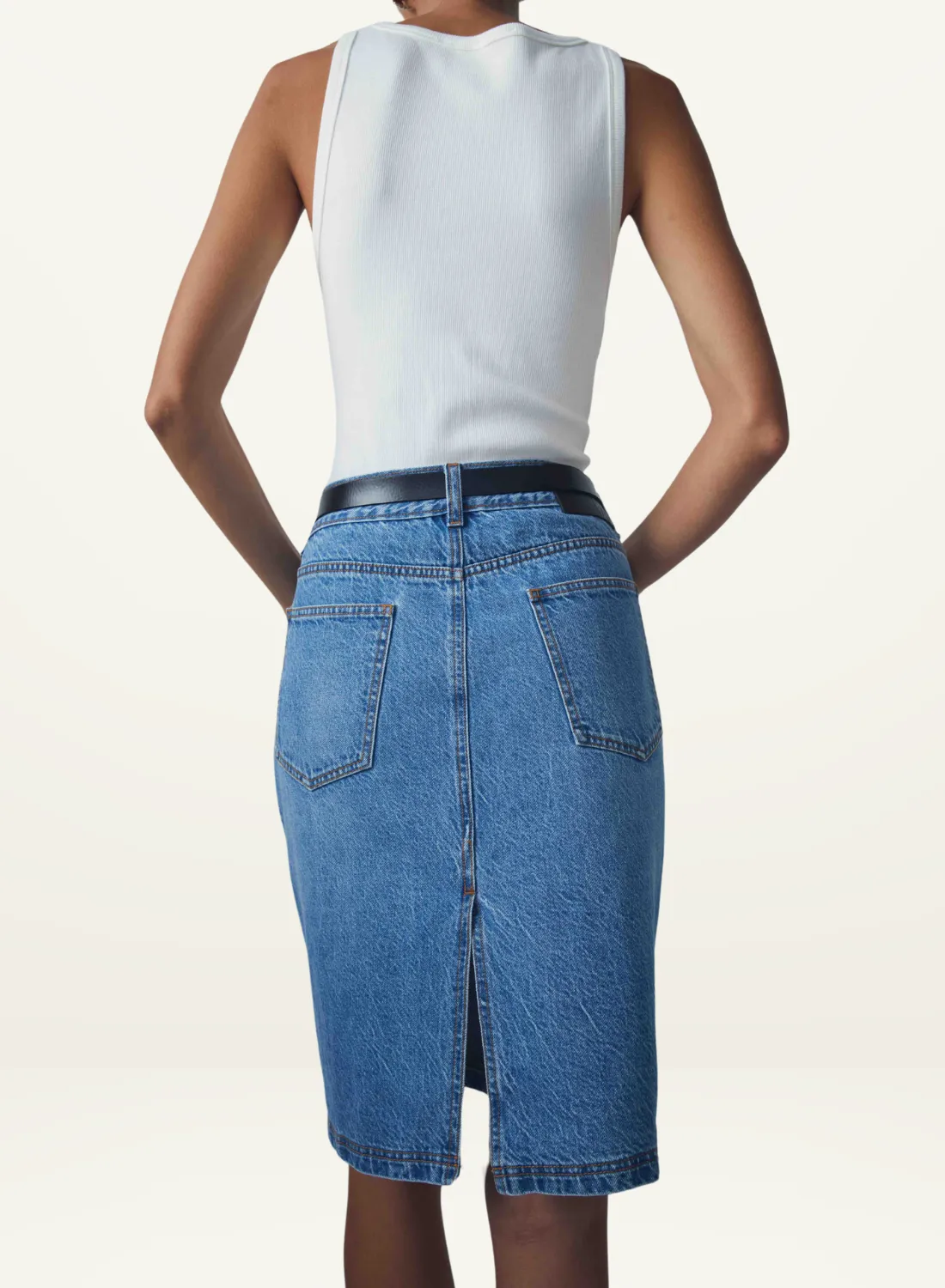 Viktoria & Woods Thorne Denim Skirt in BLUE