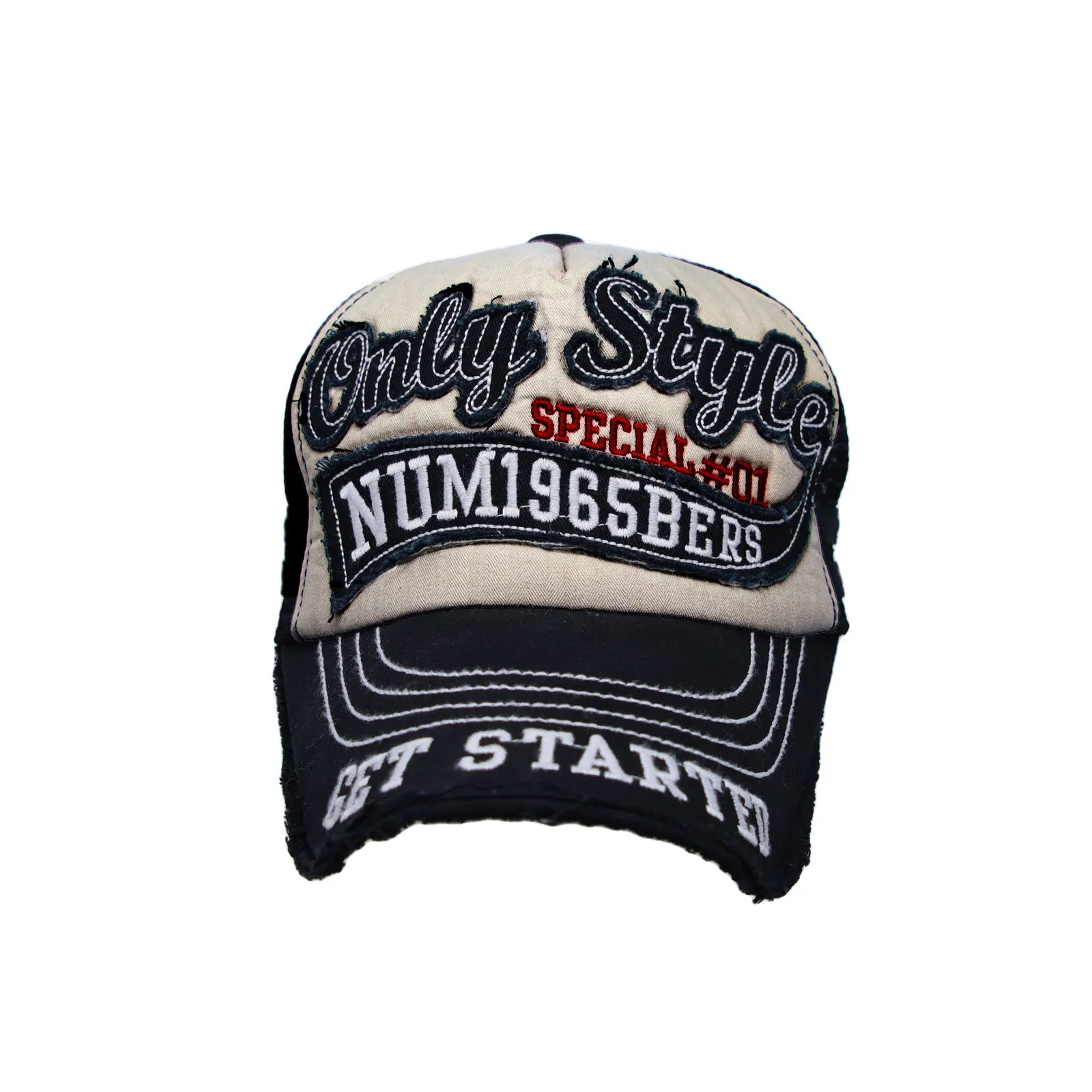 Vintage Baseball Cap Meshed Distressed Trucker Hat KR1251