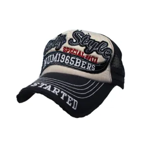 Vintage Baseball Cap Meshed Distressed Trucker Hat KR1251