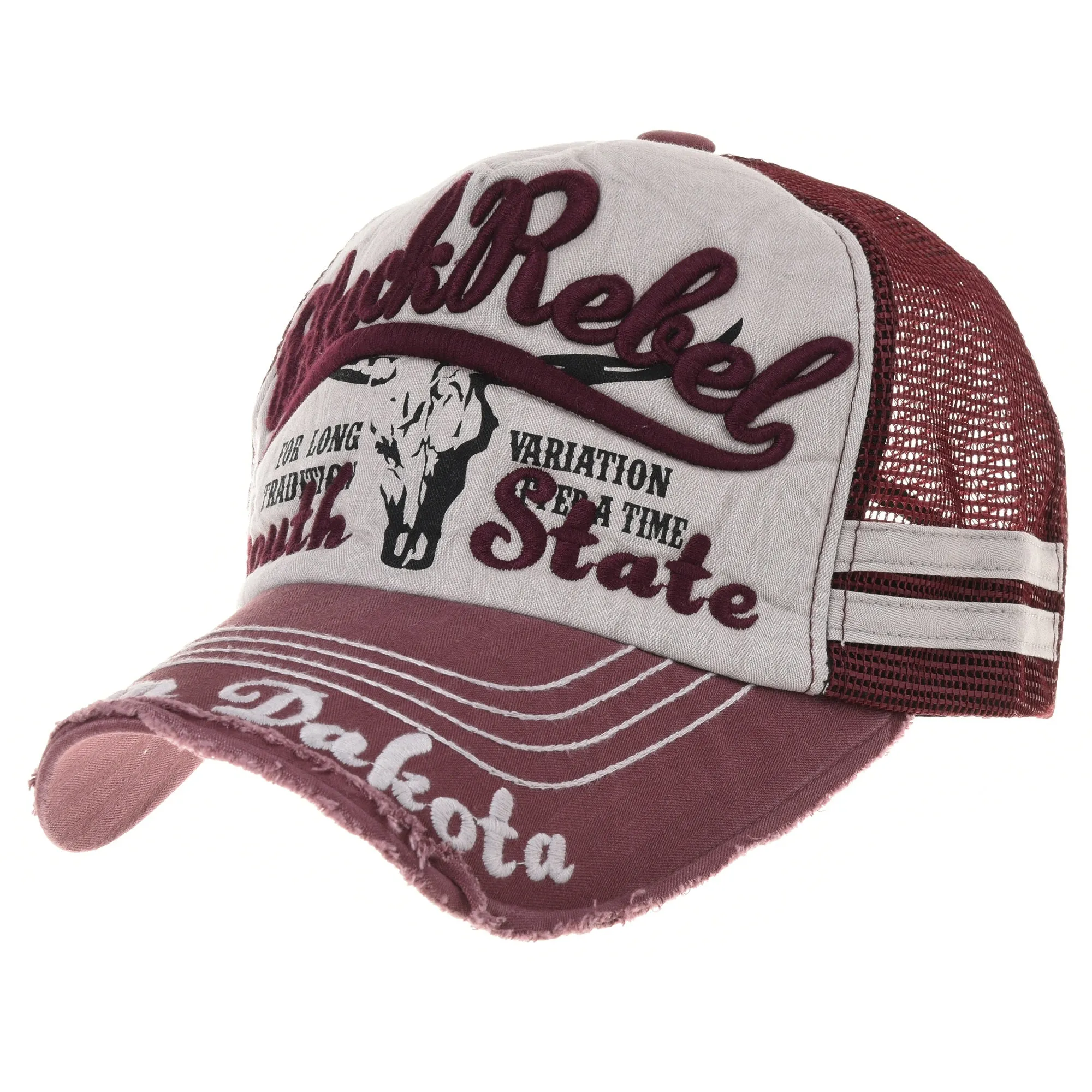Vintage Baseball Cap Meshed Distressed Trucker Hat KR1252