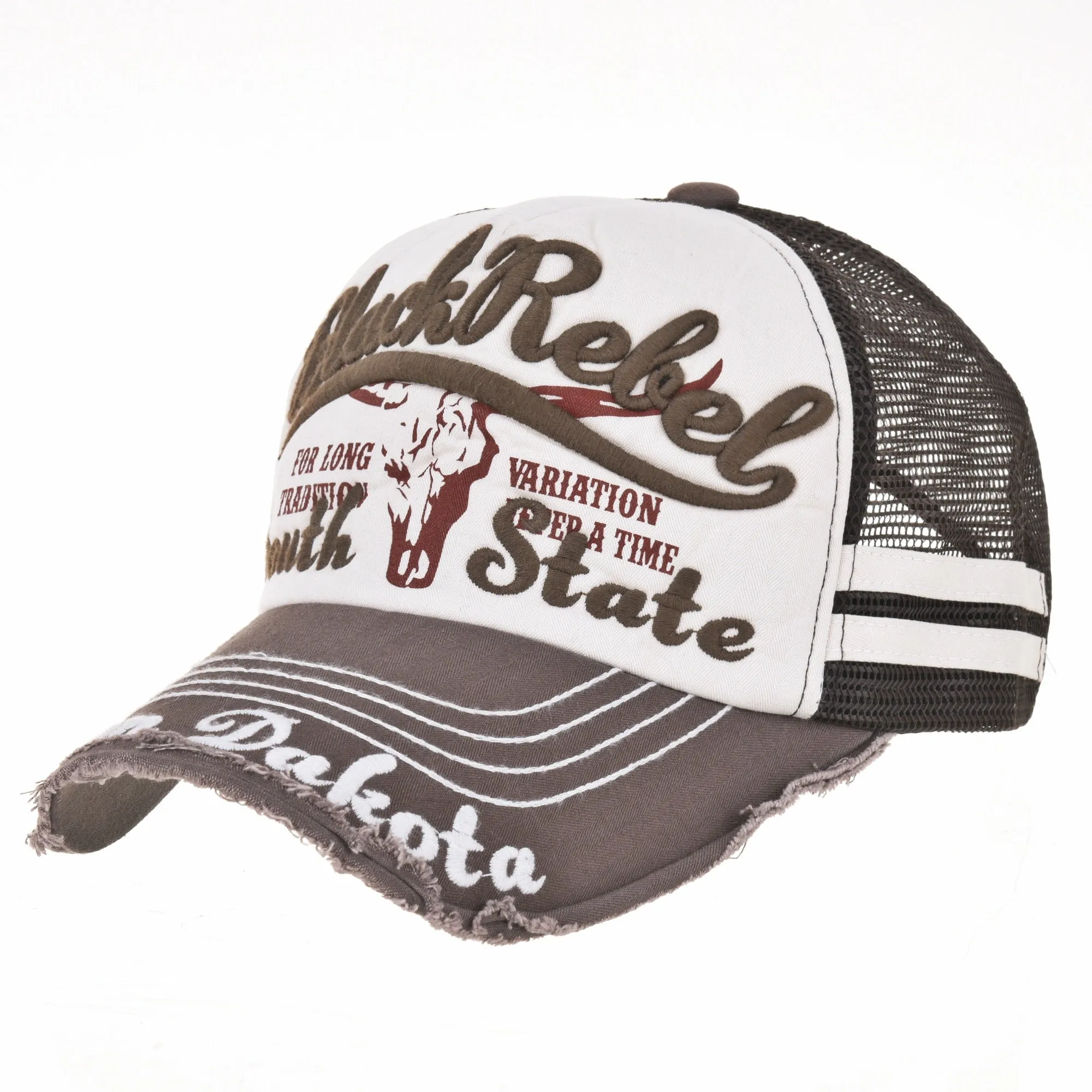 Vintage Baseball Cap Meshed Distressed Trucker Hat KR1252