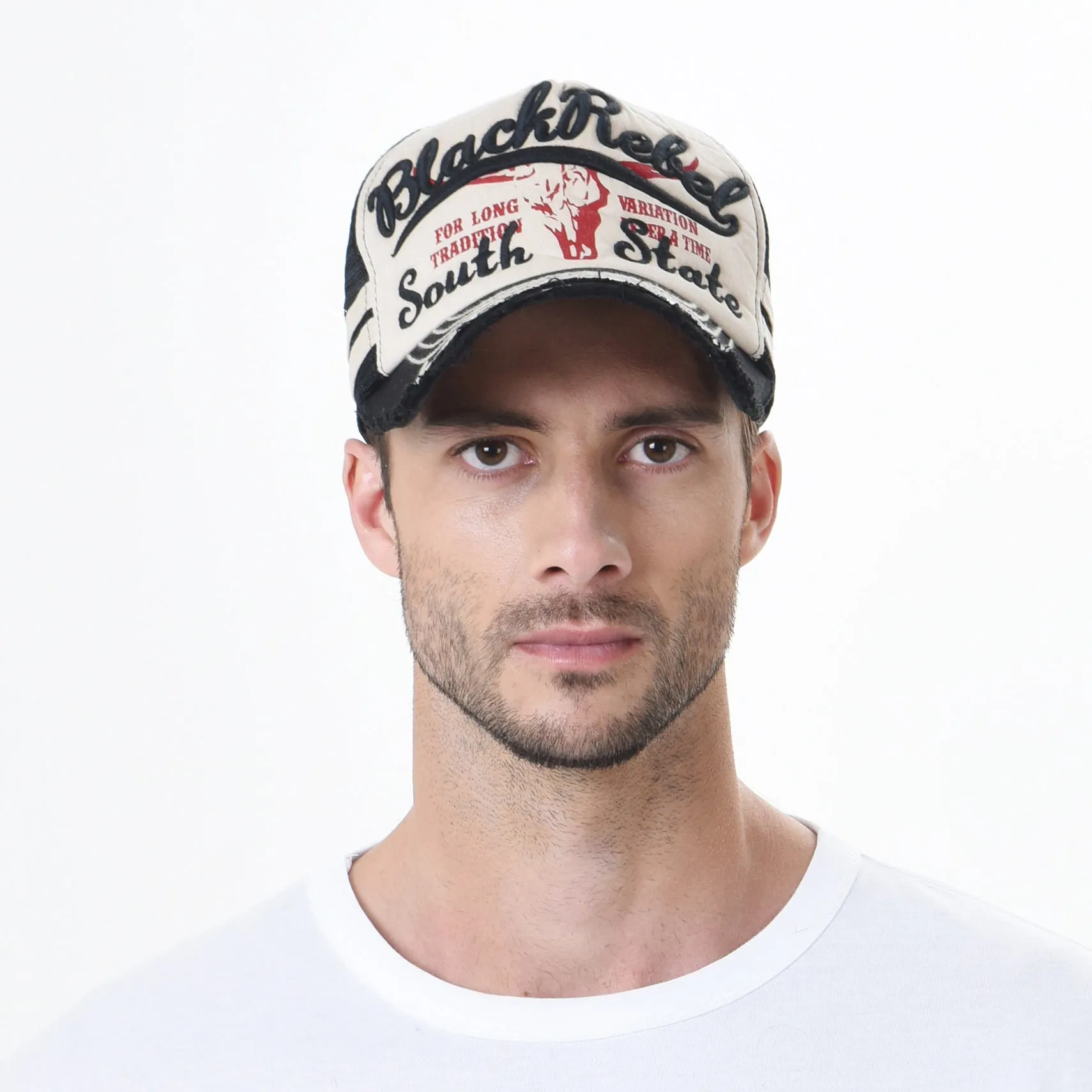 Vintage Baseball Cap Meshed Distressed Trucker Hat KR1252