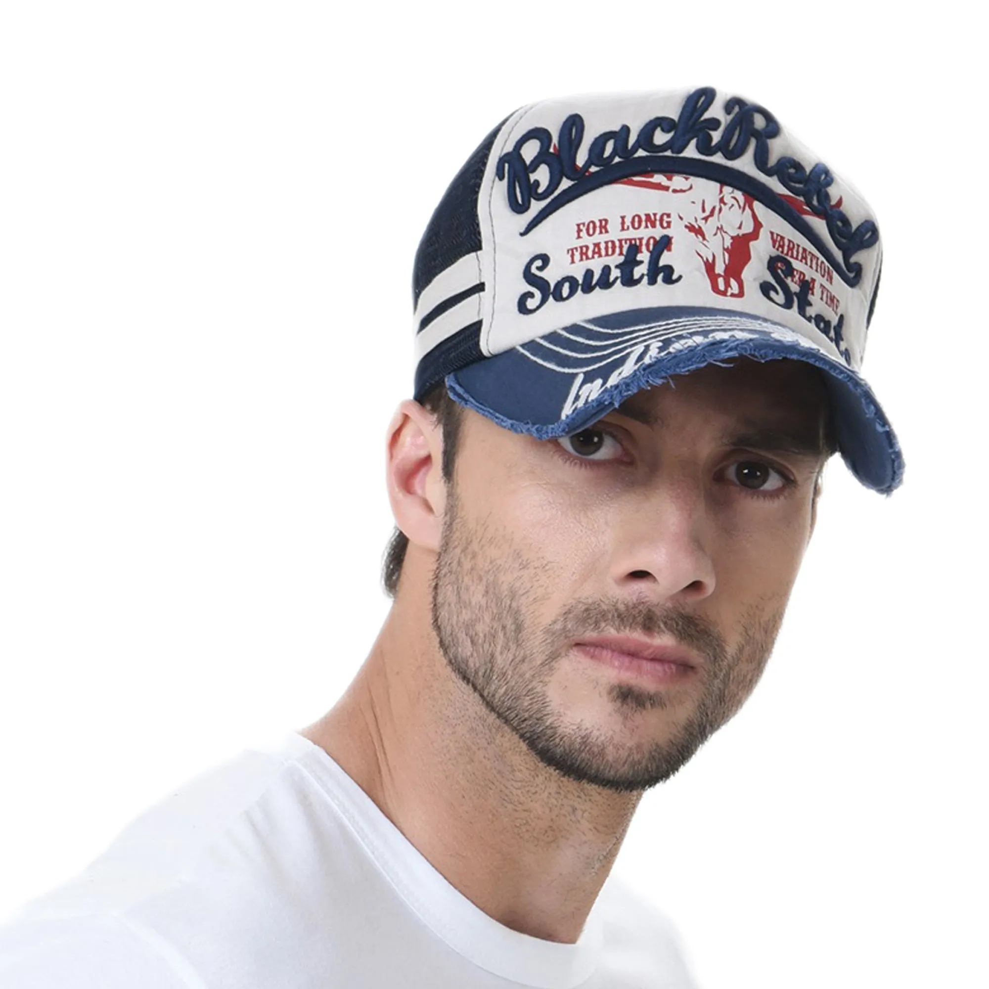 Vintage Baseball Cap Meshed Distressed Trucker Hat KR1252